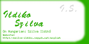 ildiko szilva business card